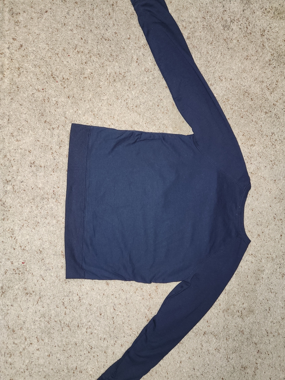 Old Navy Women's Navy Blue Textured Crewneck Sweatshirt For Woman Size M - Picture 2 of 3